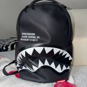 ❌SOLD❌ Sprayground Black and White Shark Backpack